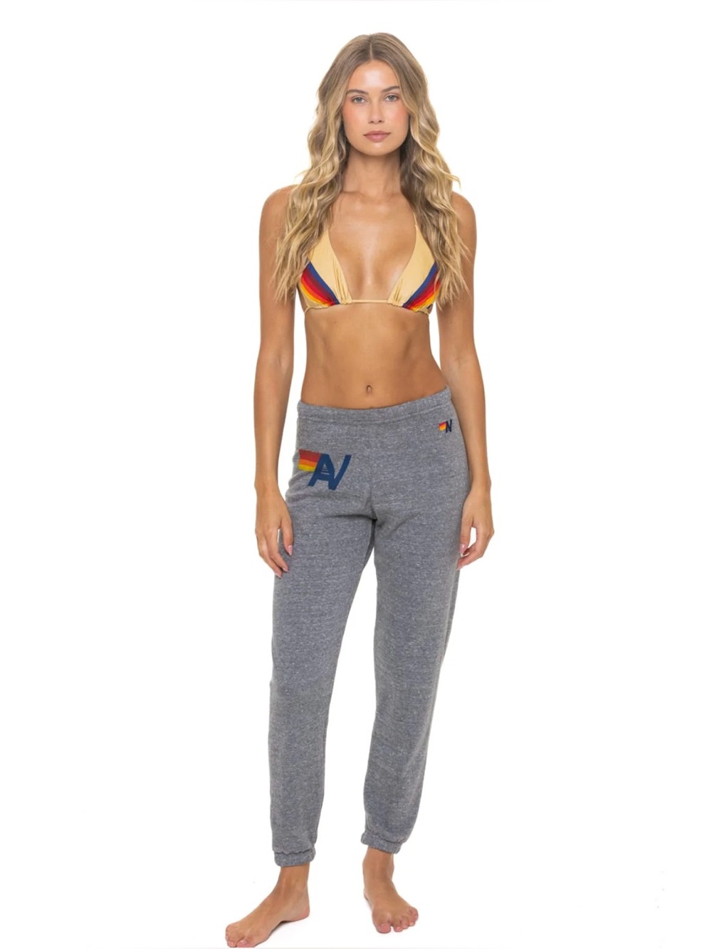 NWT - Aviator Nation - Women’s Logo Sweatpant - heather